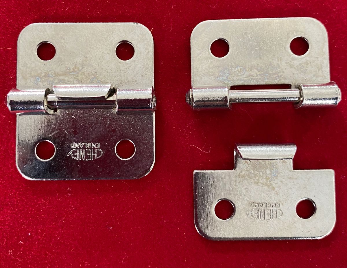 Pair Vintage CHENEY Lift Off Hinges